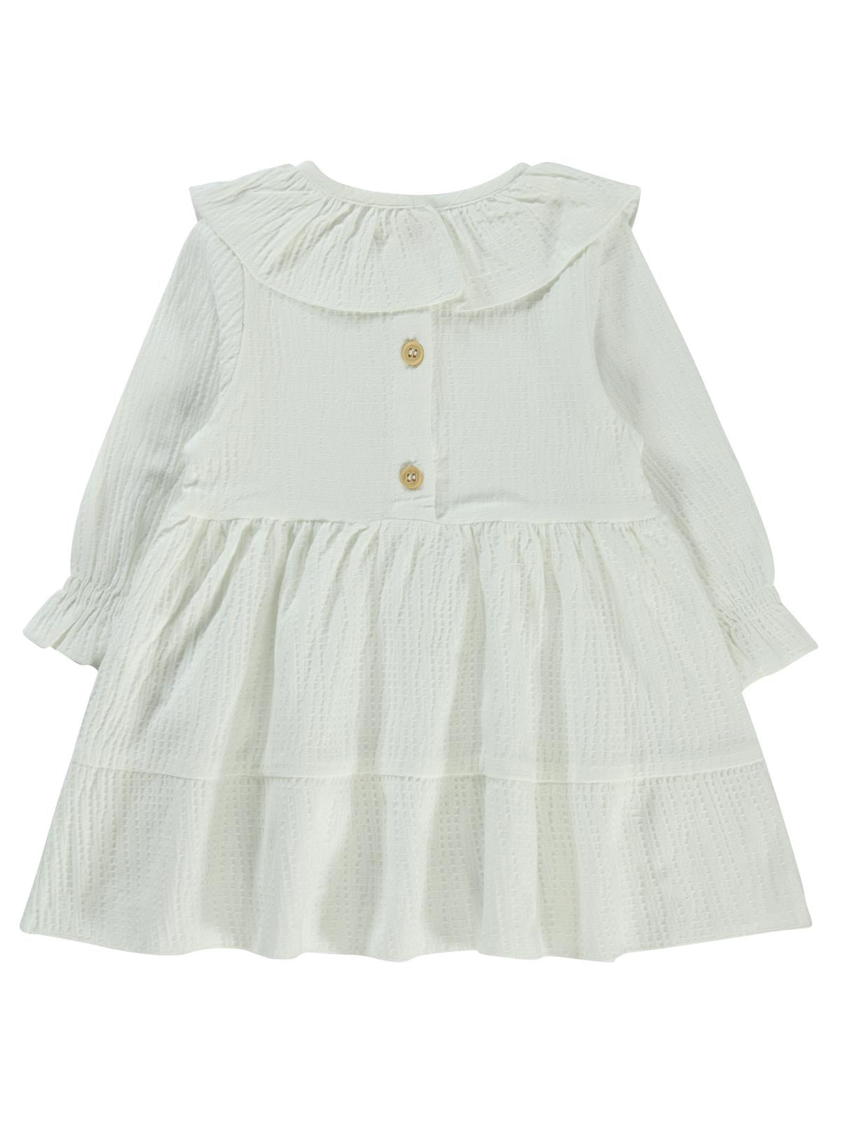 Civil Baby Bilek Lastikli 6-18 Ay Elbise - Ekru