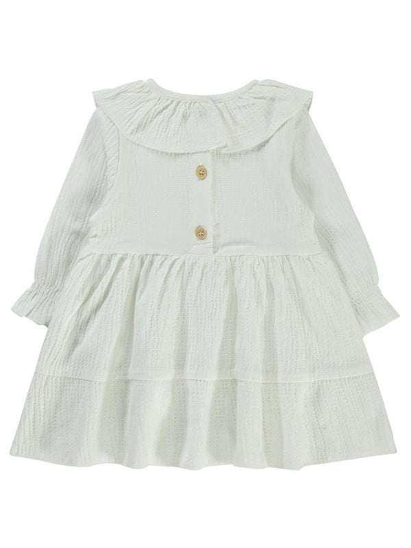 Civil Baby Bilek Lastikli 6-18 Ay Elbise - Ekru