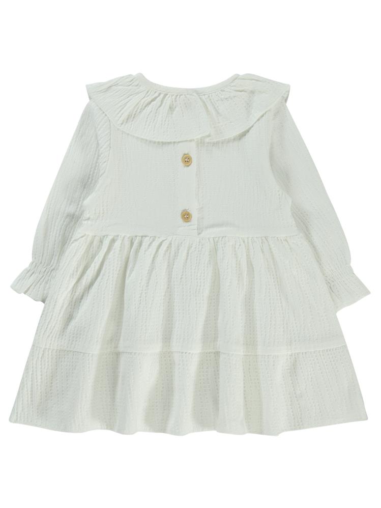 Civil Baby Bilek Lastikli 6-18 Ay Elbise - Ekru