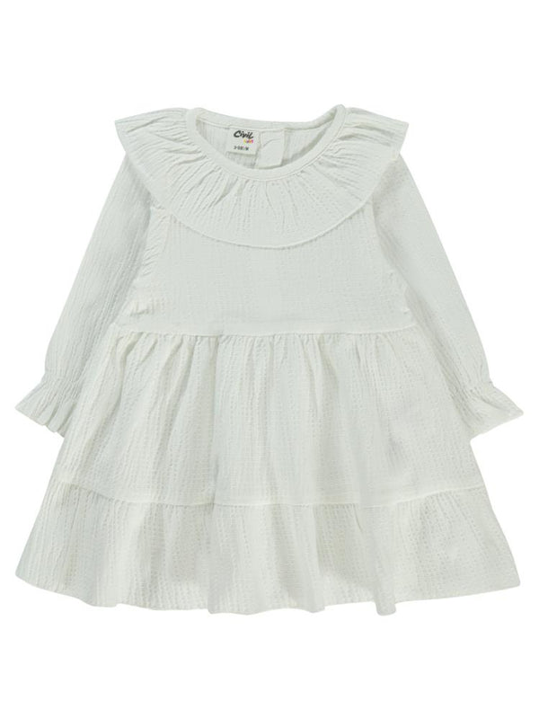 Civil Baby Bilek Lastikli 6-18 Ay Elbise - Ekru