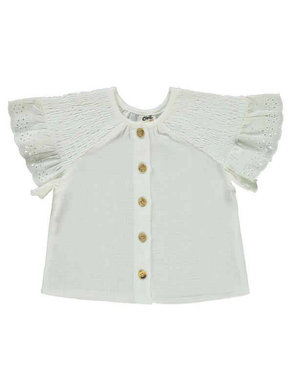 Civil Baby Müslin 6-18 Ay Gömlek - Ekru