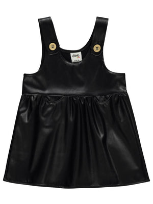 Civil Baby Deri 6-18 Ay Elbise - Siyah
