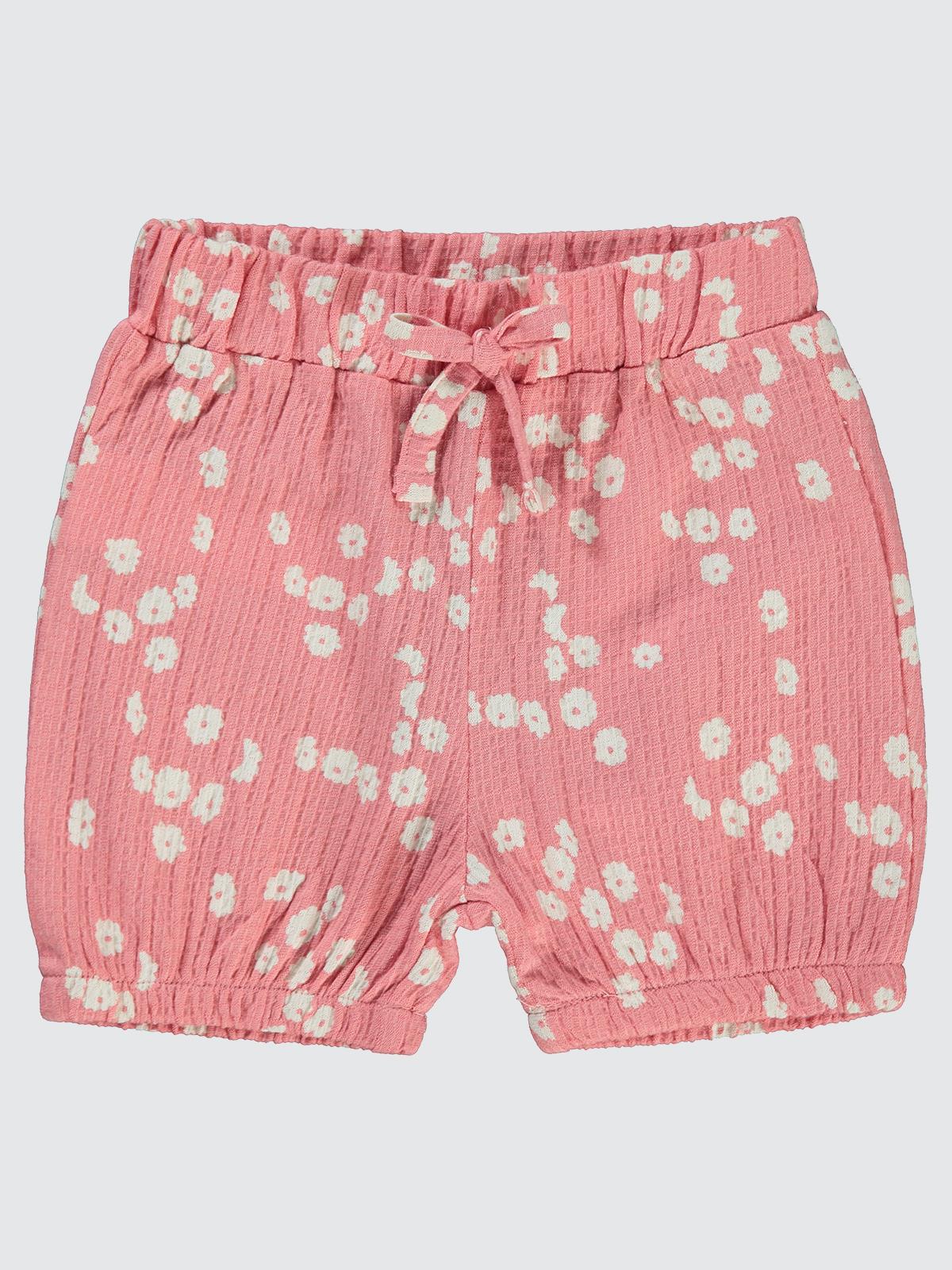 Civil Baby Çiçek Desenli 6-18 Ay Şort - Pembe