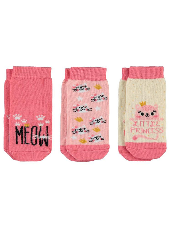 Civil Baby Kız Bebek 3'lü Çorap Set 6-18 Ay
