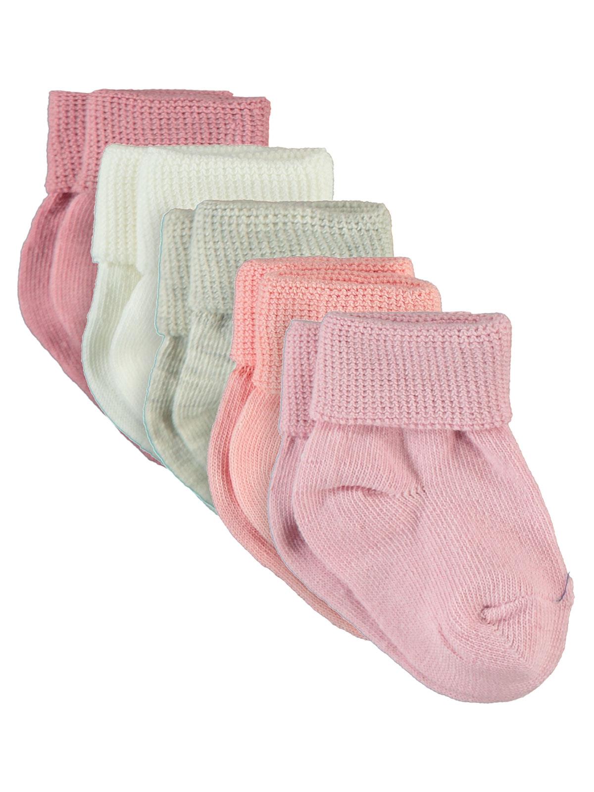 Civil Baby Basic 5'li Kutulu 6-12 Ay Bebek Kız Çorap Set