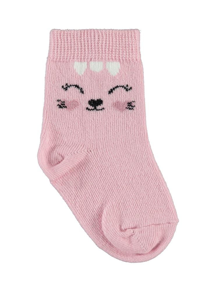 Civil Baby Kız Bebek 3'lü Çorap Set 6-18 Ay