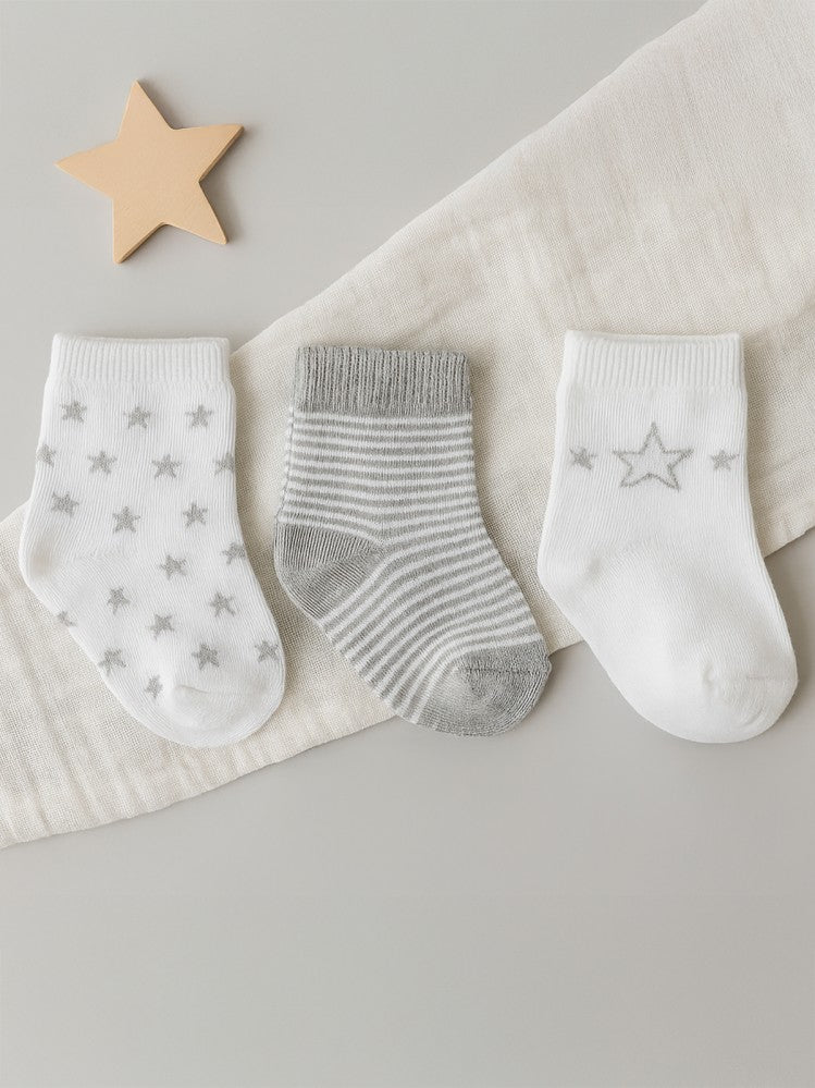 Civil Baby Erkek Bebek 3'lü Çorap Set 6-18 Ay