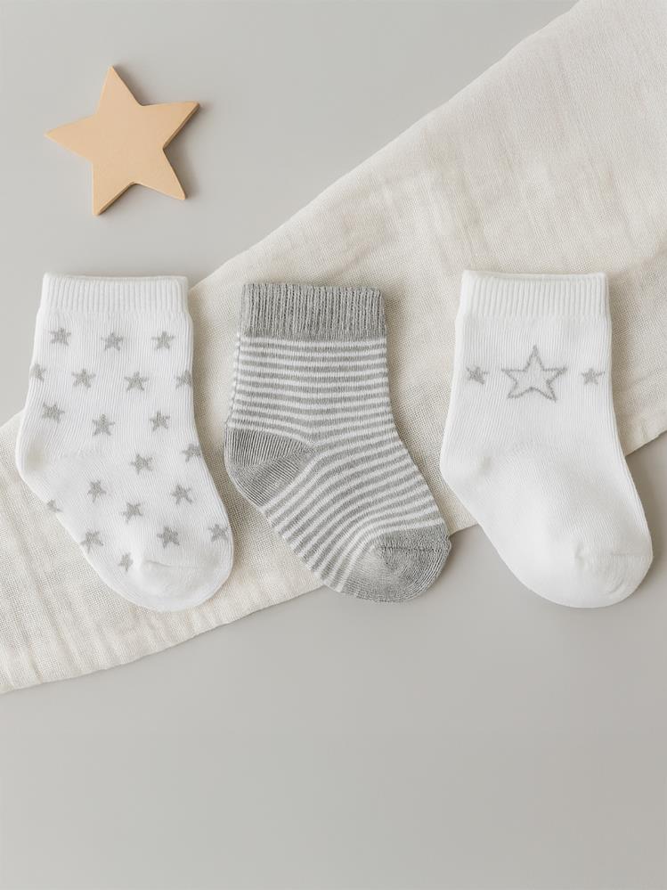 Civil Baby Erkek Bebek 3'lü Çorap Set 6-18 Ay