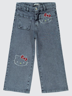 Hello Kitty 6-9 Yaş Pantolon - Mavi
