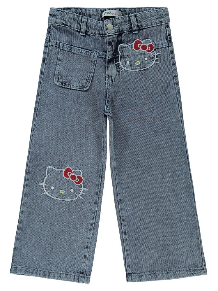 Hello Kitty 6-9 Yaş Pantolon - Mavi
