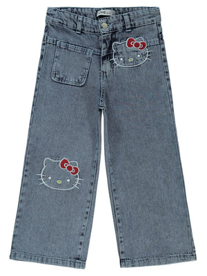 Hello Kitty 6-9 Yaş Pantolon - Mavi