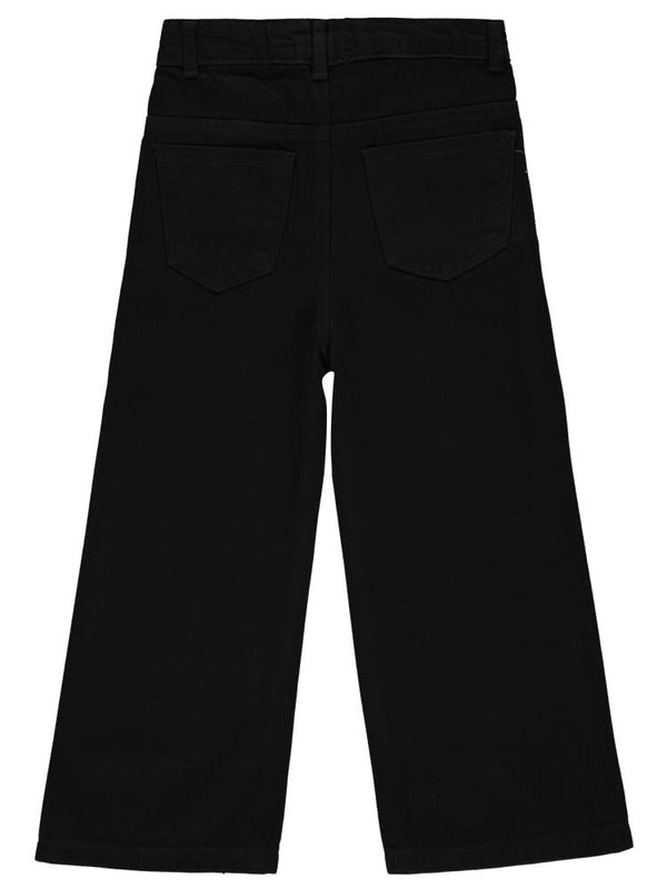 Civil Girls Taş Baskılı 10-13 Yaş Pantolon - Siyah