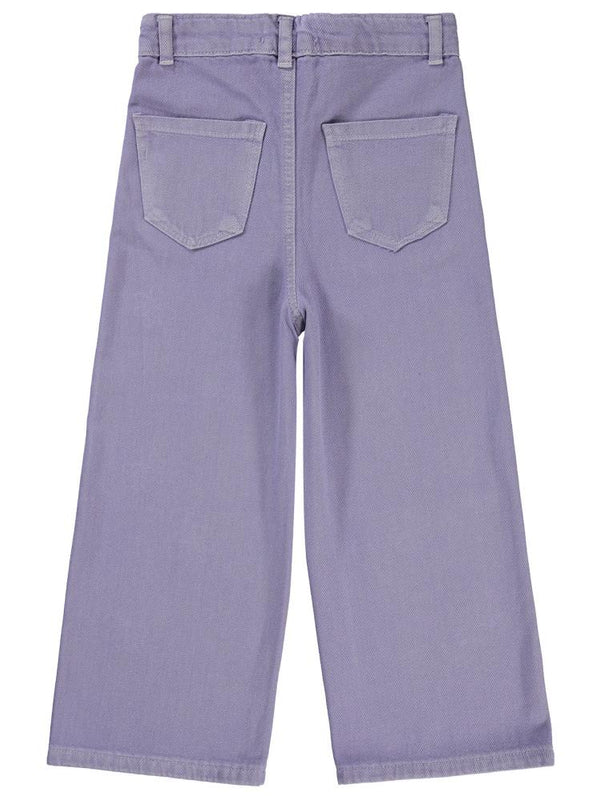 Civil Girls Çiçek Nakışlı 10-13 Yaş Pantolon - Lila