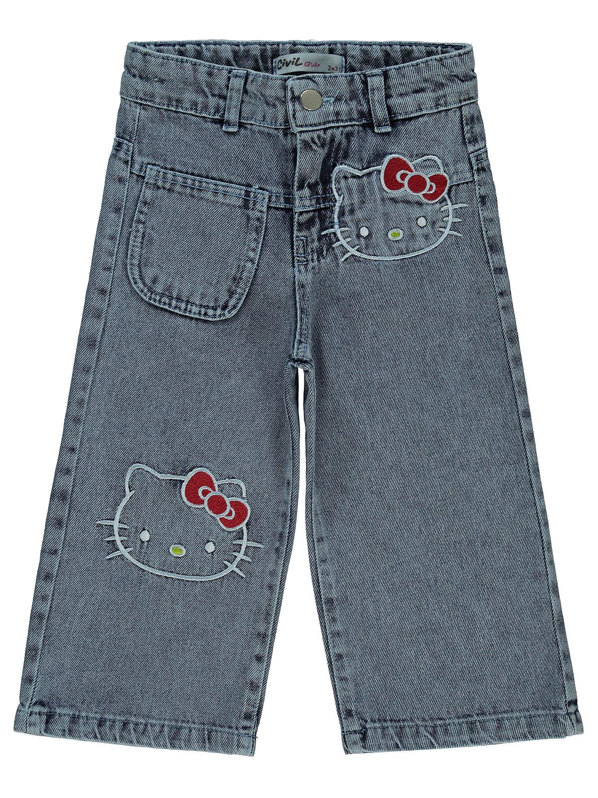 Hello Kitty 2-5 Yaş Pantolon - Mavi