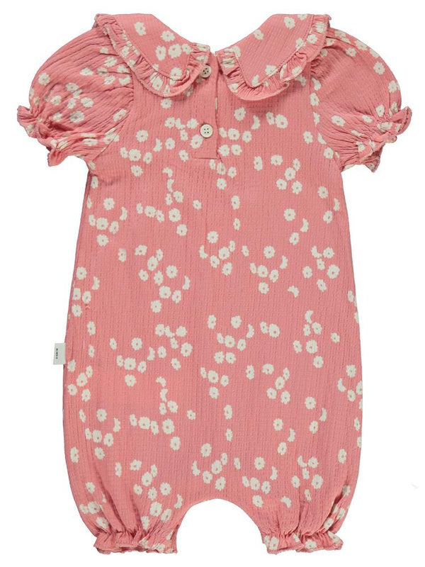 Civil Baby Çiçek Desenli 6-18 Ay Tulum - Pembe