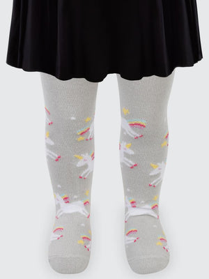 Civil Baby Unicorn 6-18 Ay Bebek Kız Külotlu Çorap - Gri