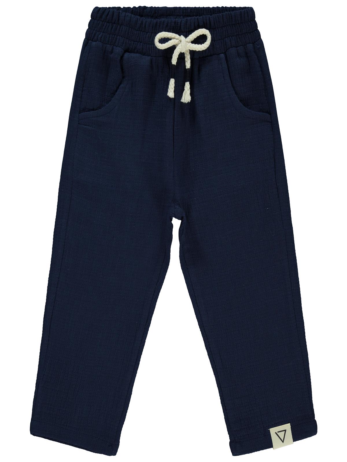 Civil Boys Süs Bağcıklı 2-5 Yaş Pantolon - Lacivert