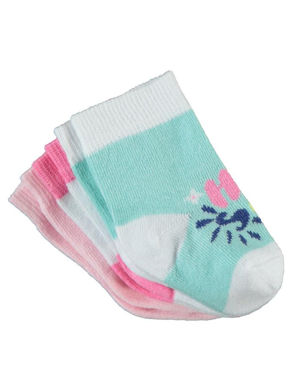 Civil Baby Kız Bebek 3'lü Bebek Çorap Set 6-18 Ay