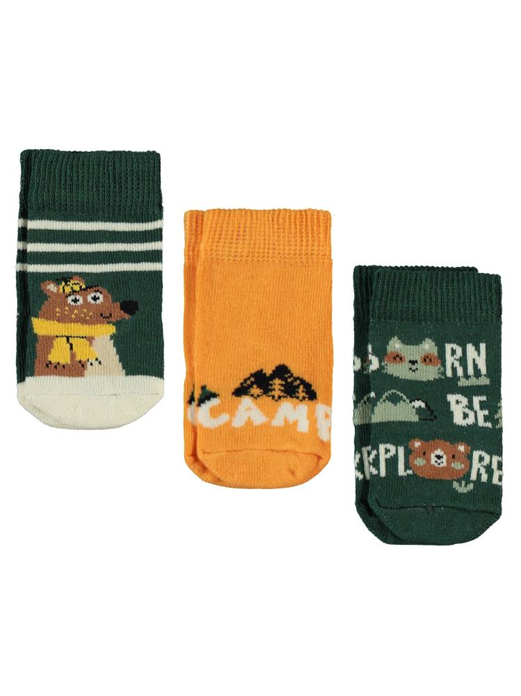 Civil Baby Erkek Bebek 3'lü Çorap Set 6-18 Ay