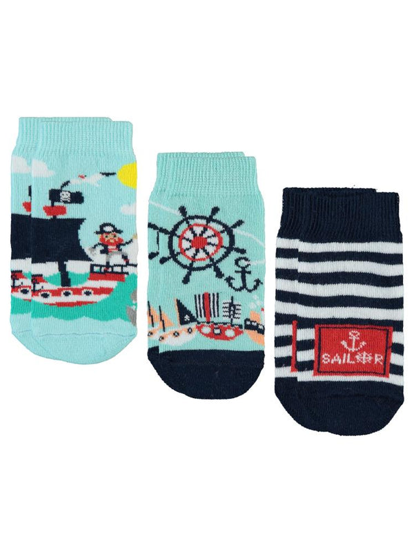 Civil Baby Erkek Bebek 3'lü Çorap Set 6-18 Ay