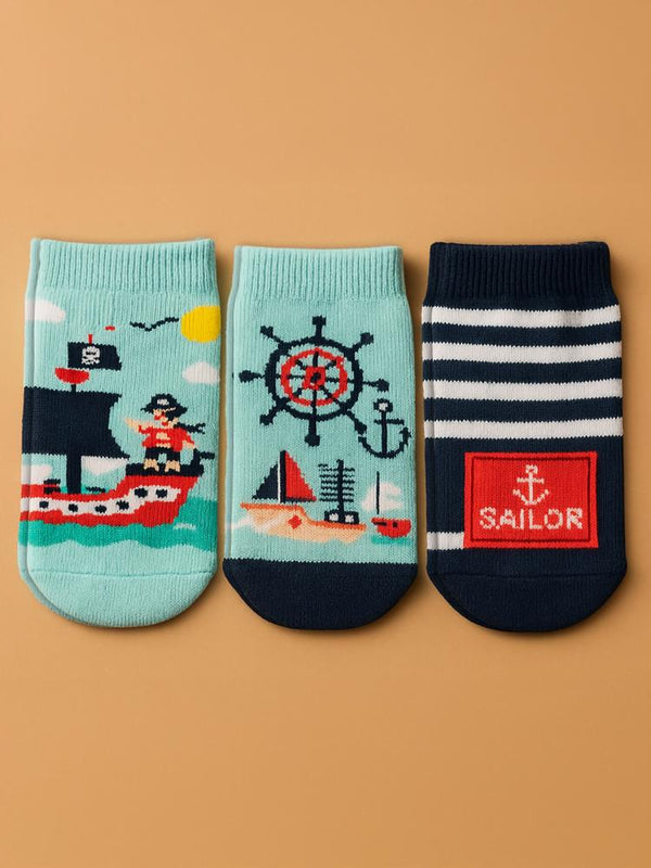 Civil Baby Erkek Bebek 3'lü Çorap Set 6-18 Ay
