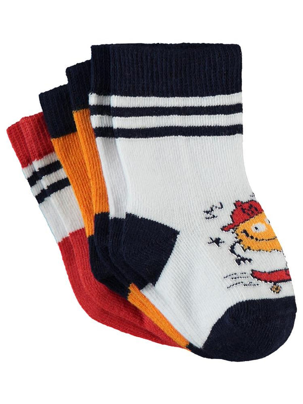 Civil Baby Monster 3'lü 6-18 Ay Bebek Erkek Çorap Set