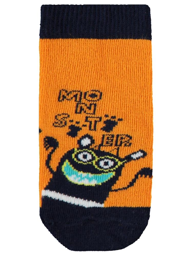 Civil Baby Monster 3'lü 6-18 Ay Bebek Erkek Çorap Set