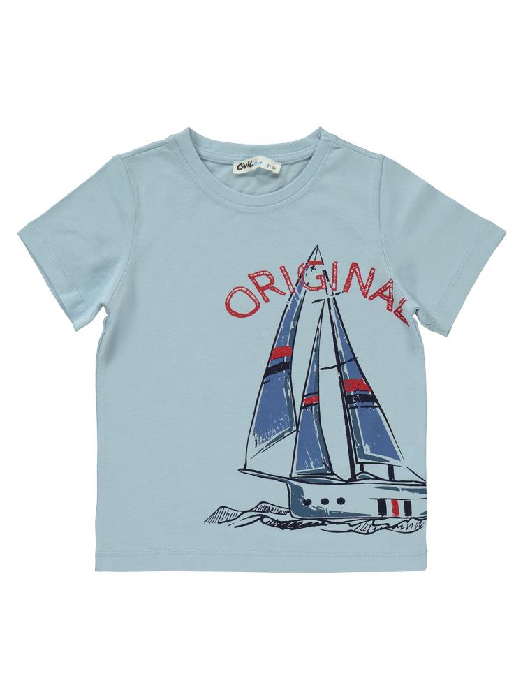 Civil Boys Orıgınal Baskılı 2-5 Yaş Takım - Mavi