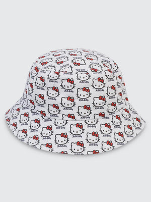 Hello Kitty 2-5 Yaş Çocuk Kız Maksi Şapka - Beyaz
