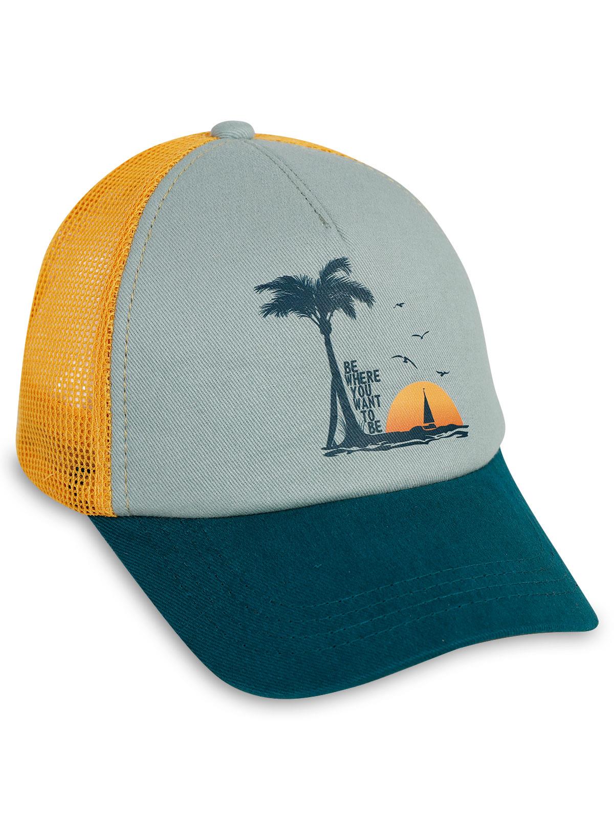 Civil Boys Palmiye 6-9 Yaş Çocuk Erkek Kep Şapka - Turuncu