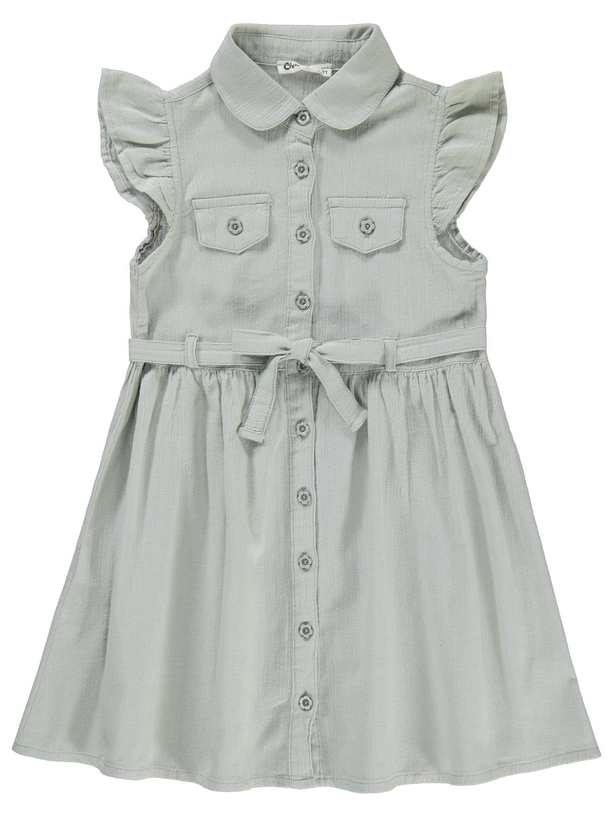 Civil Girls 6-9 Yaş Elbise - Bej