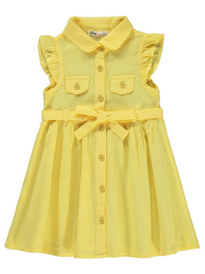 Civil Girls 2-5 Yaş Elbise - Sarı