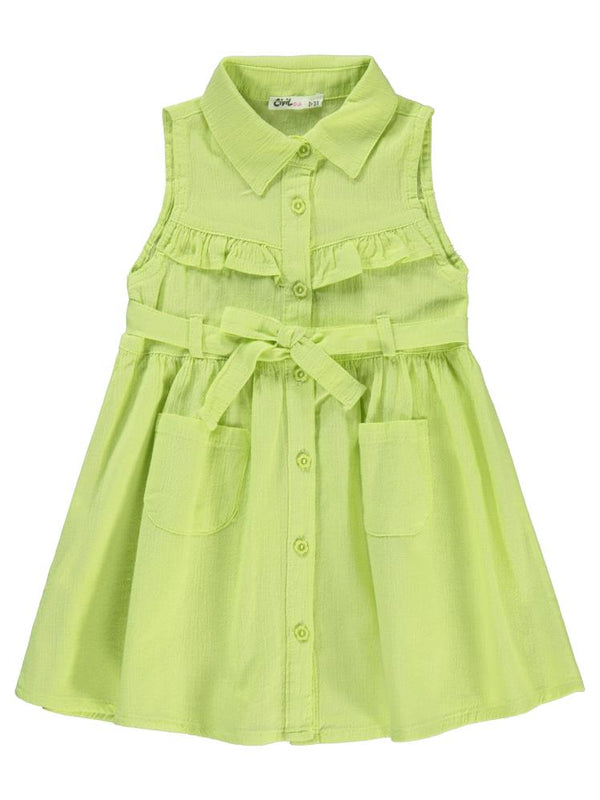 Civil Girls 2-5 Yaş Elbise - Sarı