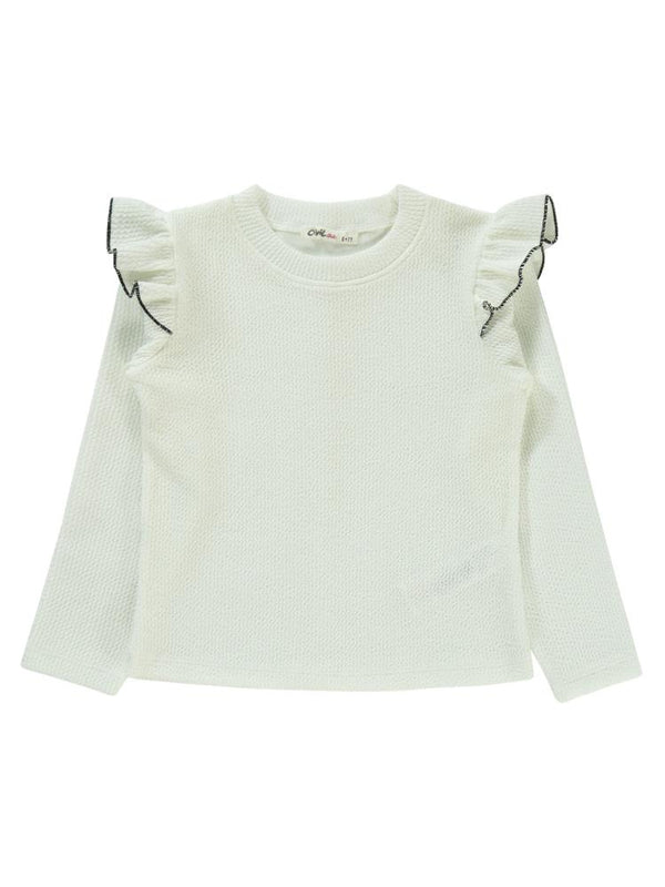 Civil Girls Kolu Fırfırlı  6-9 Yaş Takım - Siyah