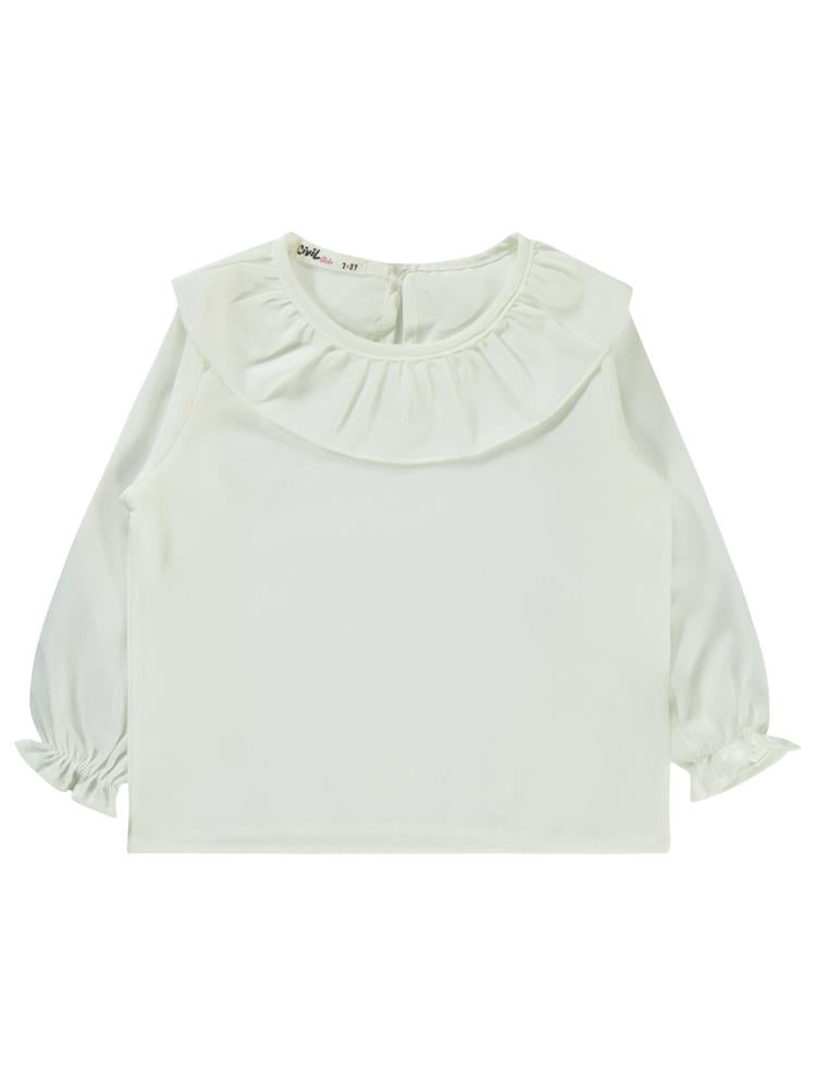 Civil Girls Örgü Desenli  2-5 Yaş Takım - Pudra