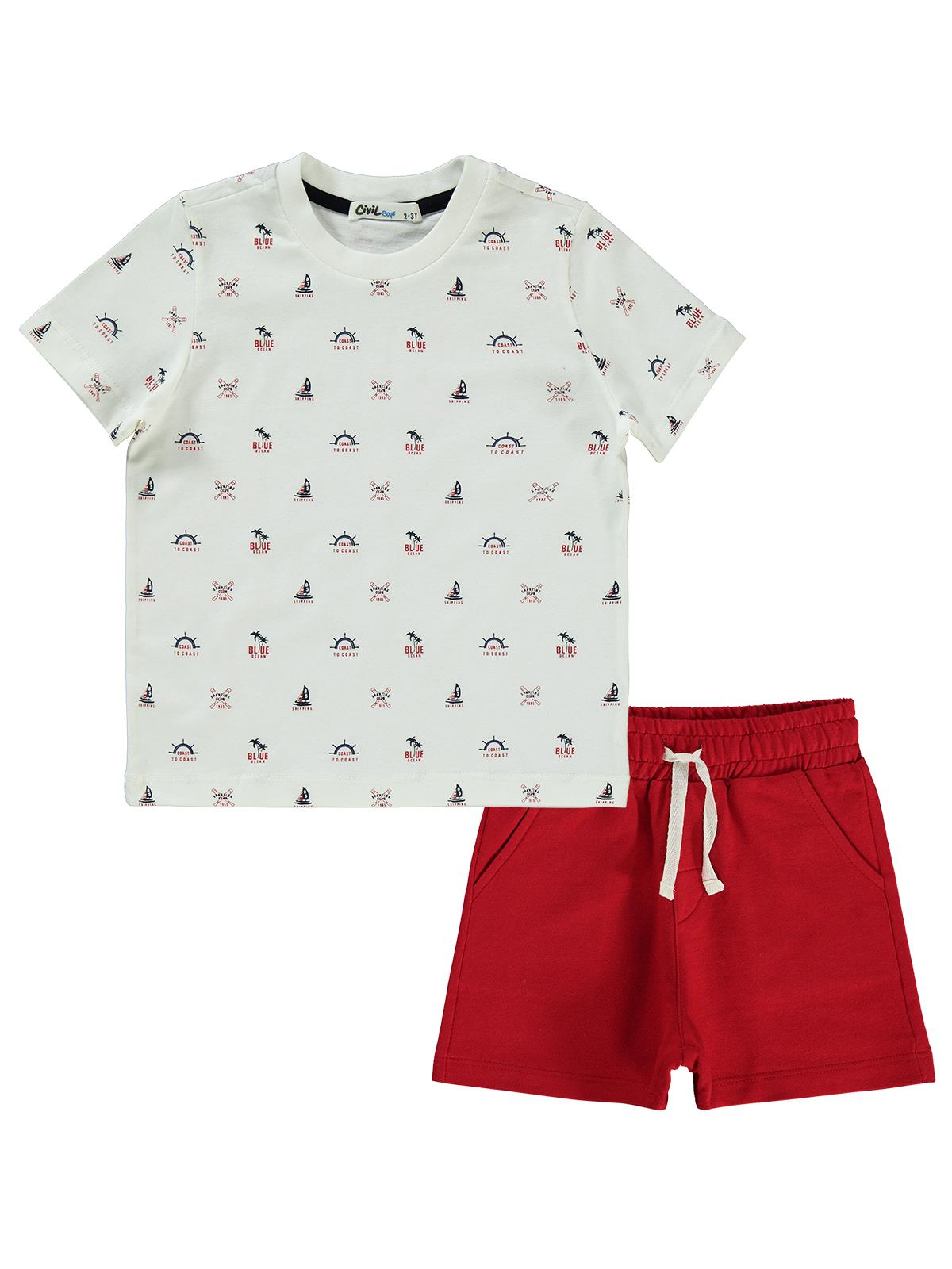 Civil Boys 2'li 2-5 Yaş Takım - Beyaz