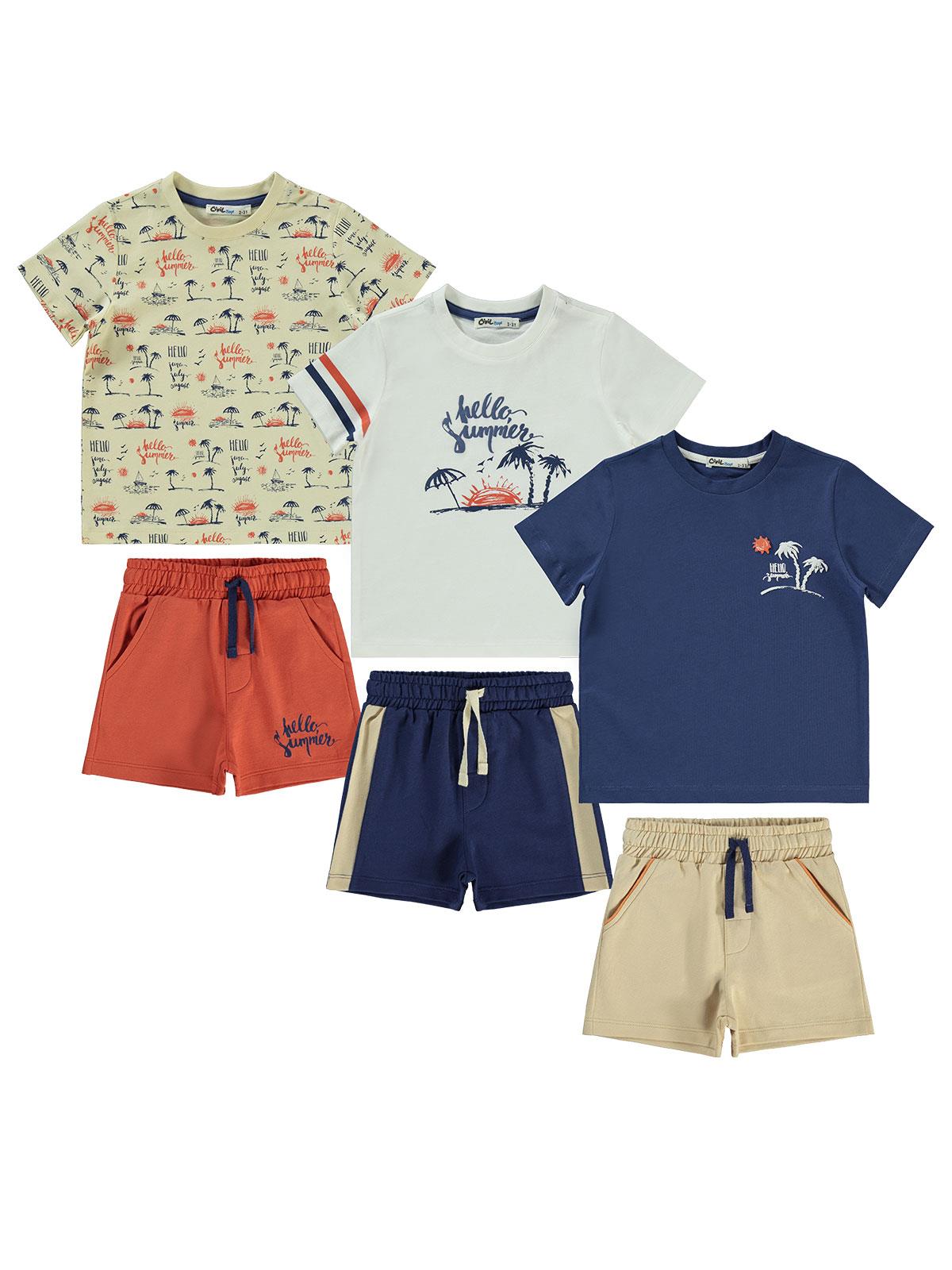 Civil Boys 3'lü Set 2-5 Yaş Takım