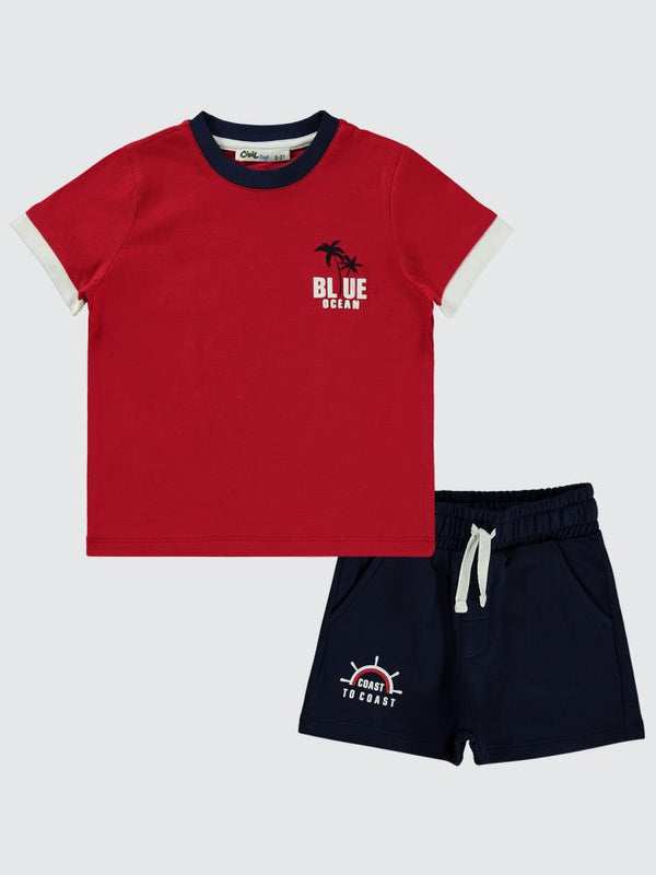 Civil Boys 2'li 2-5 Yaş Takım - Kırmızı