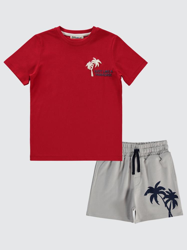 Civil Boys 2'li 6-9 Yaş Takım - Kırmızı