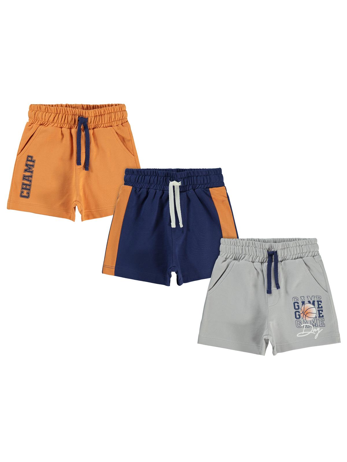 Civil Boys 3'lü Set 2-5 Yaş Şort