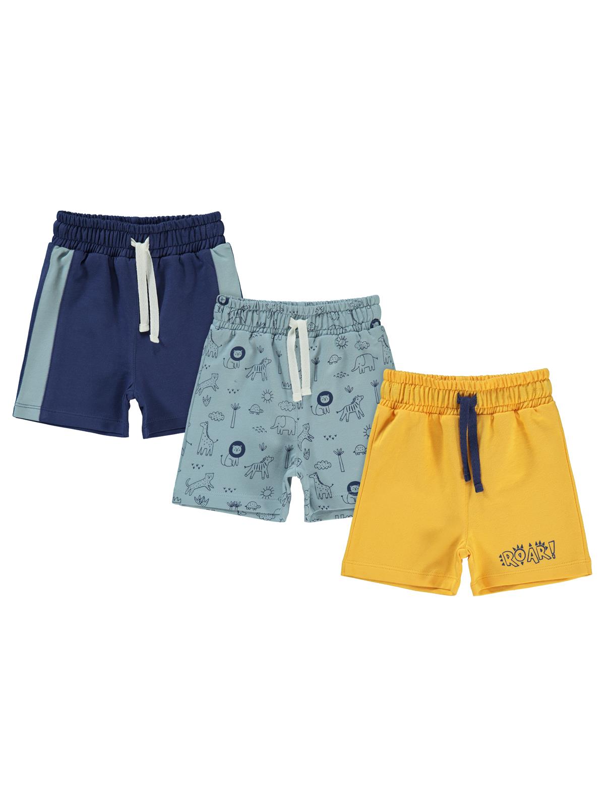 Civil Boys 3'lü Set 6-18 Ay Şort