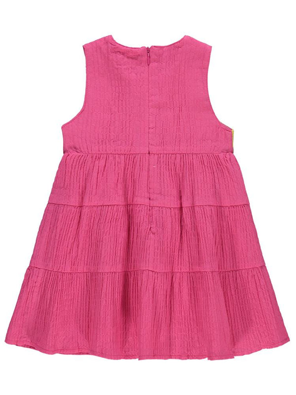 Civil Girls Roba Desenli 2-5 Yaş Elbise - Fusya