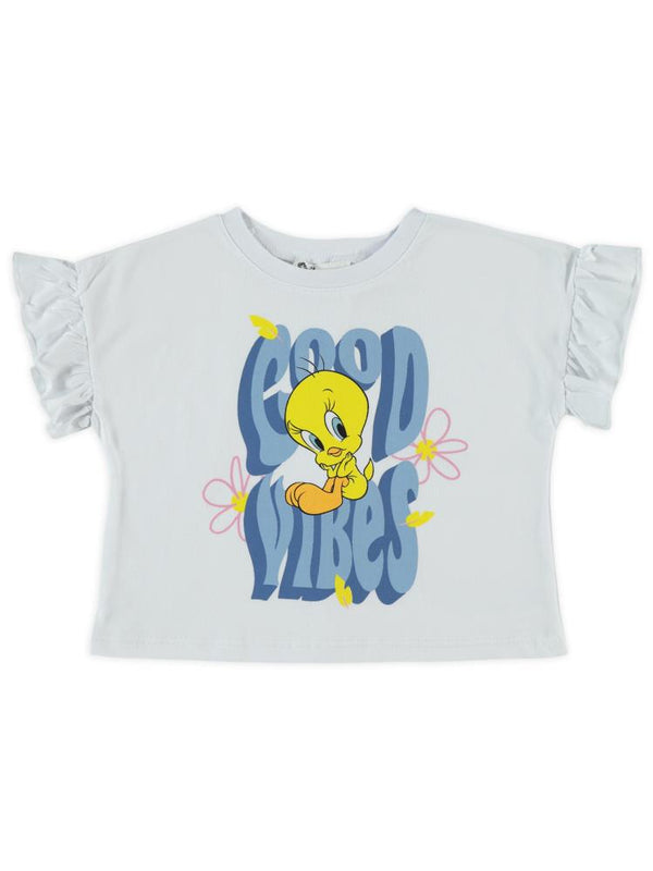 Tweety 2-5 Yaş Tişört - Beyaz