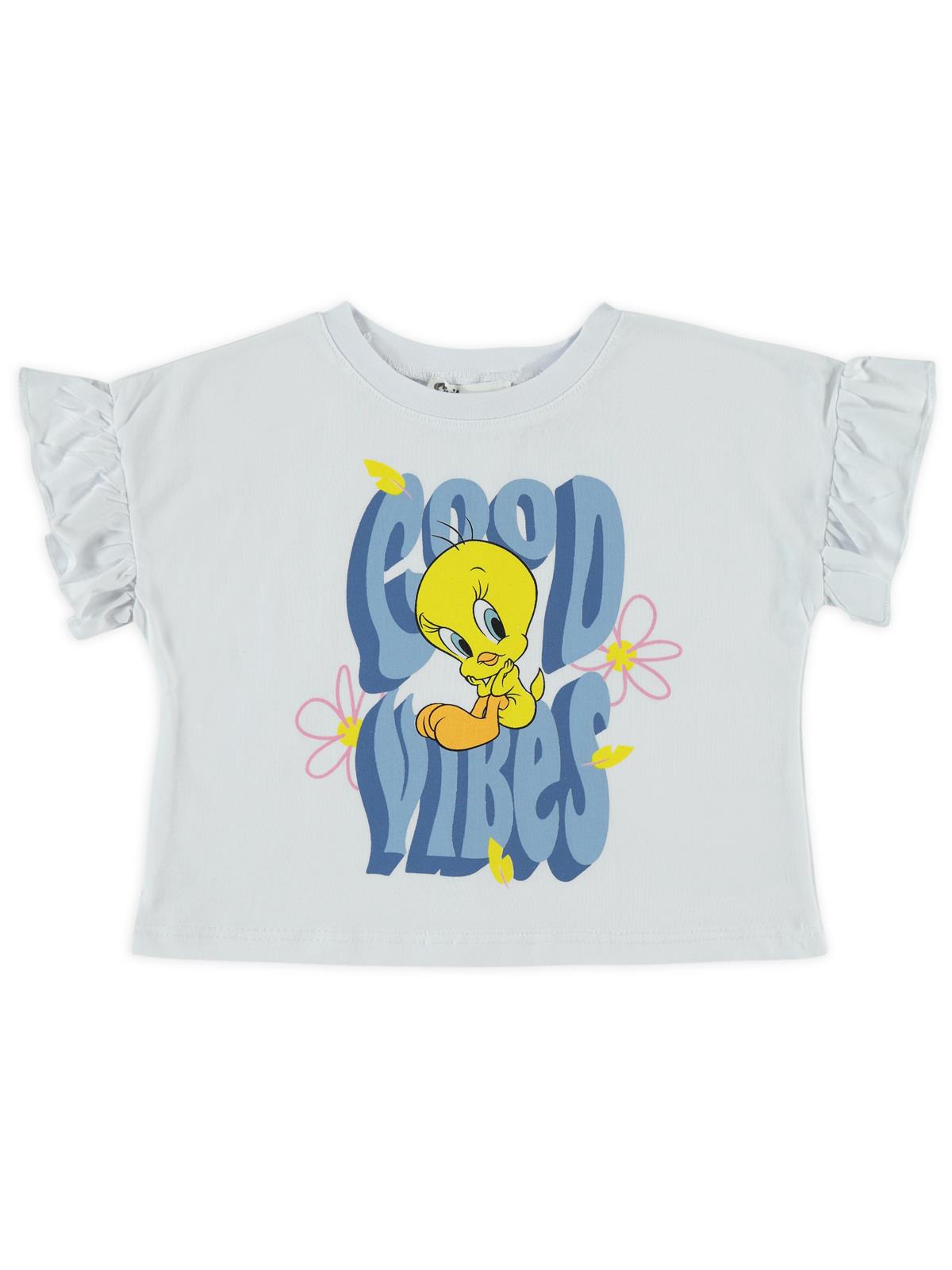 Tweety 2-5 Yaş Tişört - Beyaz