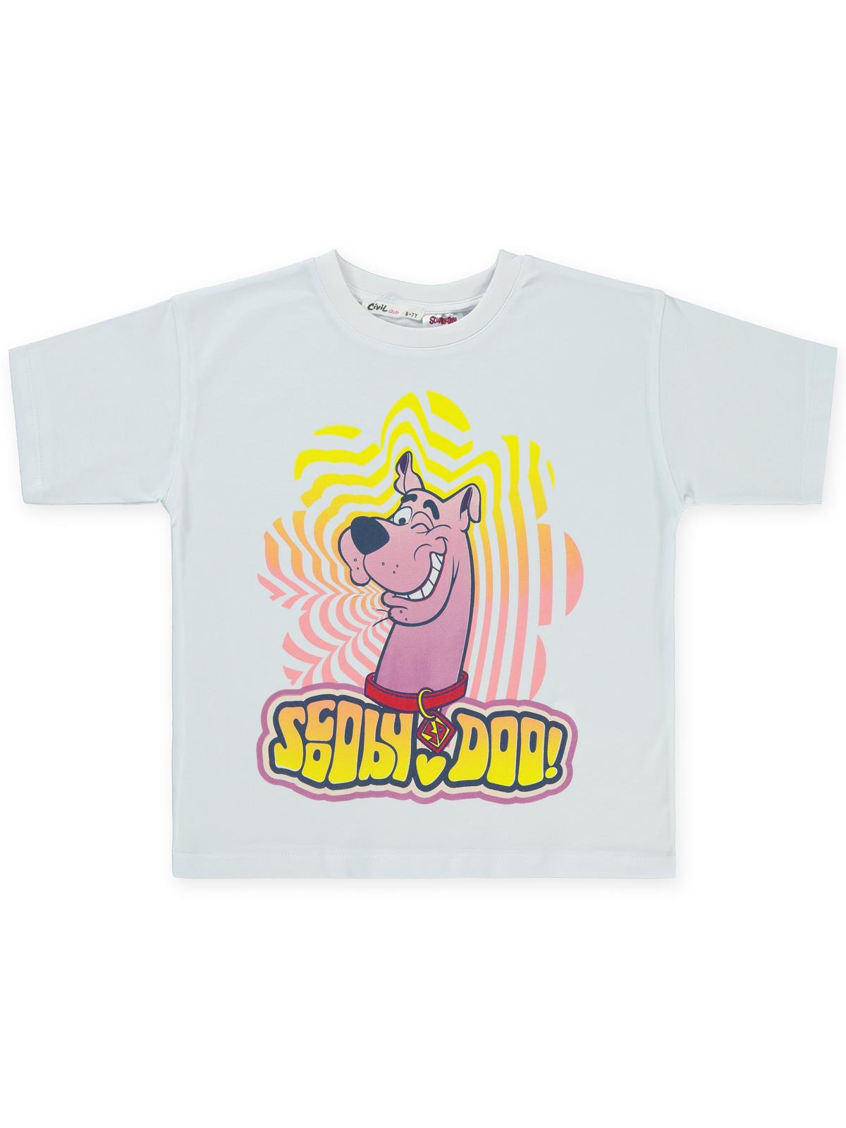 Scooby Doo 10-13 Yaş Tişört - Beyaz