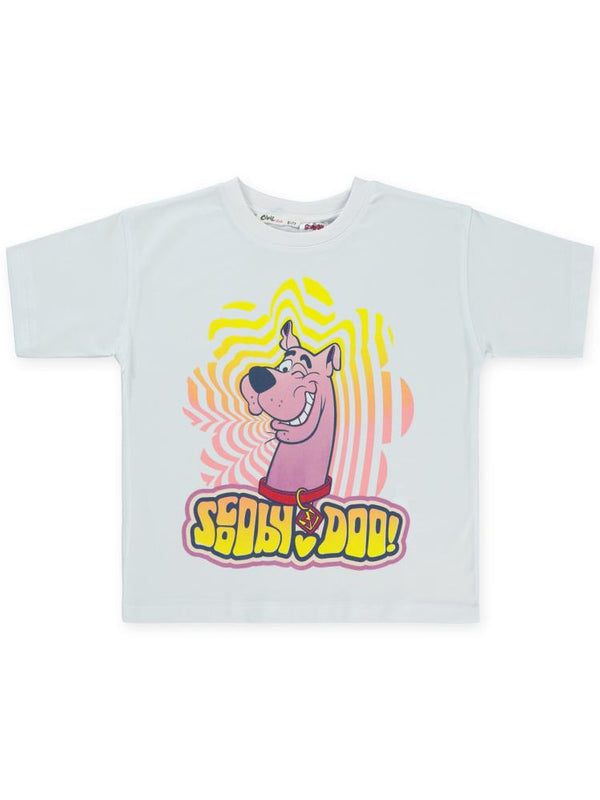 Scooby Doo 10-13 Yaş Tişört - Beyaz