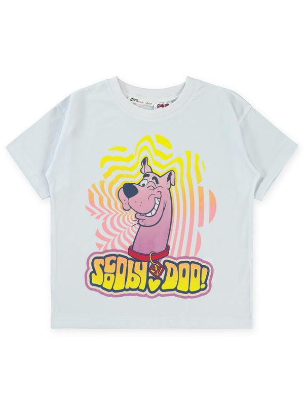 Scooby Doo 10-13 Yaş Tişört - Beyaz