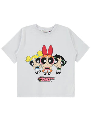 Powerpuff Girls 10-13 Yaş Tişört - Beyaz