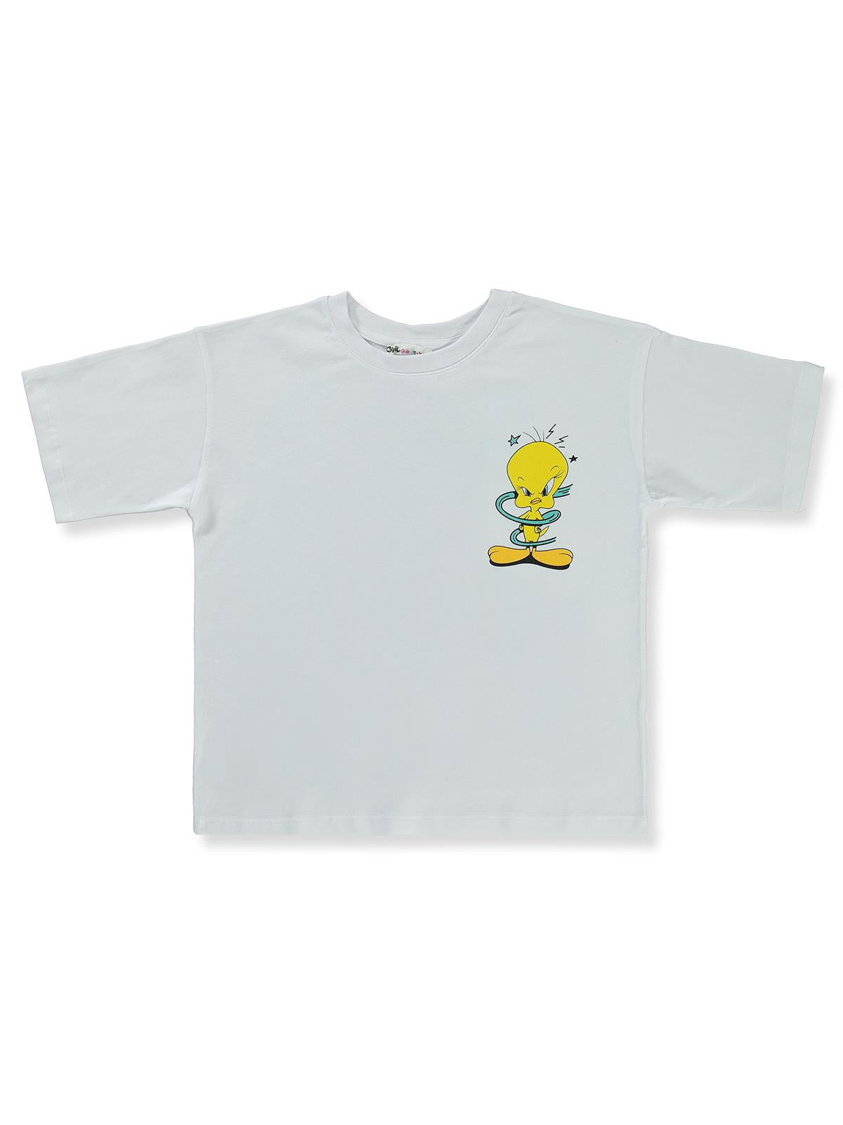 Tweety 10-13 Yaş Tişört - Beyaz