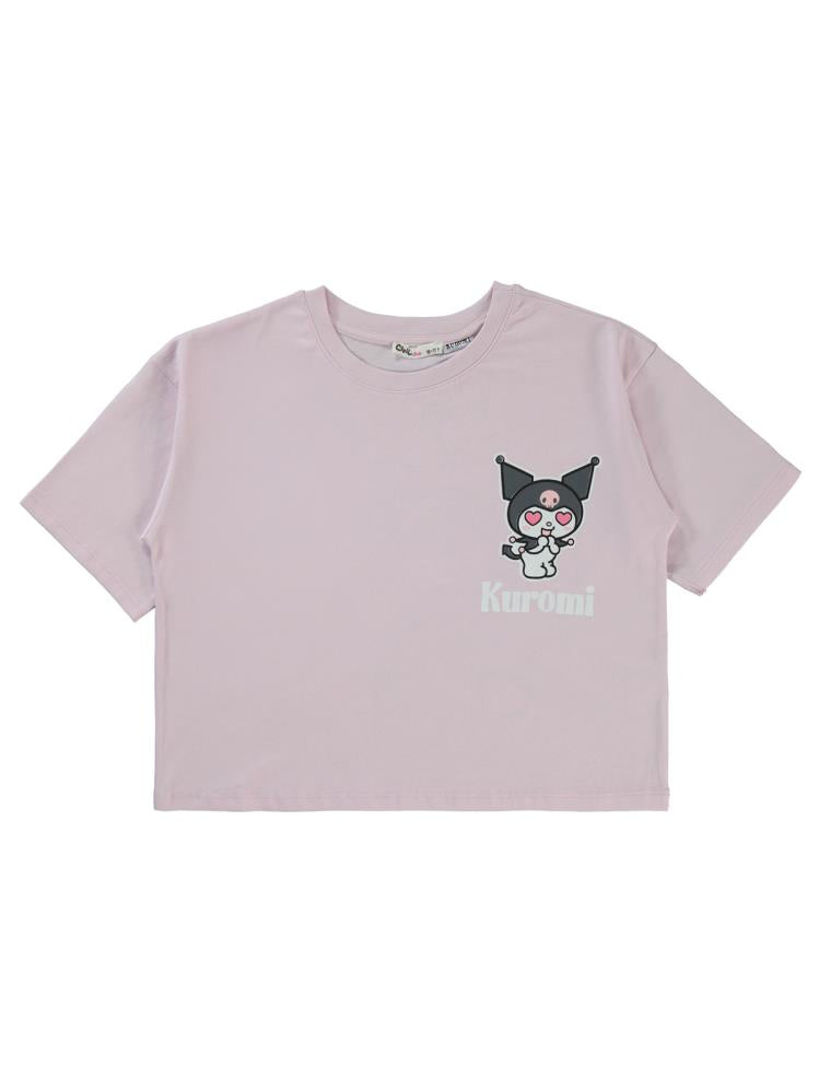 Kuromi 10-13 Yaş Tişört - Lila